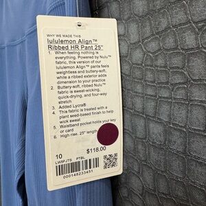 Align ribbed HR pant 25”